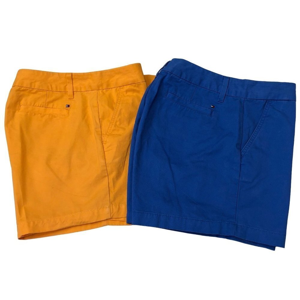 TOMMY HILFIGER WOMEN FLAT FRONT SHORTS LOT OF 2 size 10